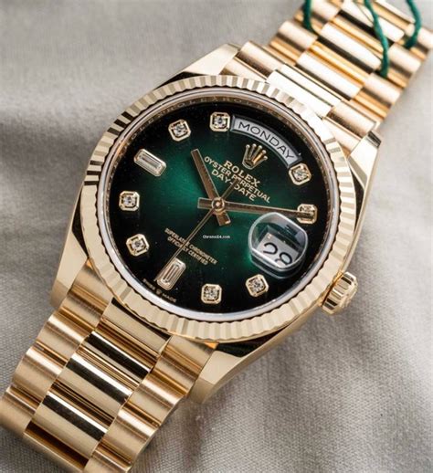 rolex green dial day date